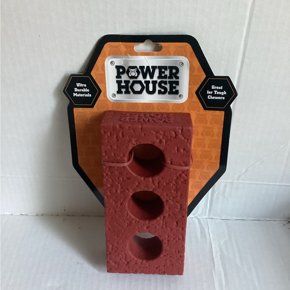 Power House Brick Ultra Durable Dog Toy Great For Tough Chewers